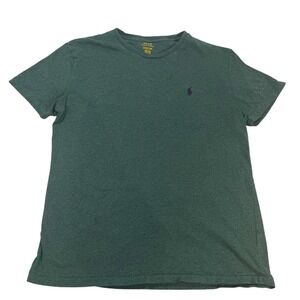 Polo Ralph Lauren Men's Green Heathered Crew Neck Short Sleeve T-Shirt Size M